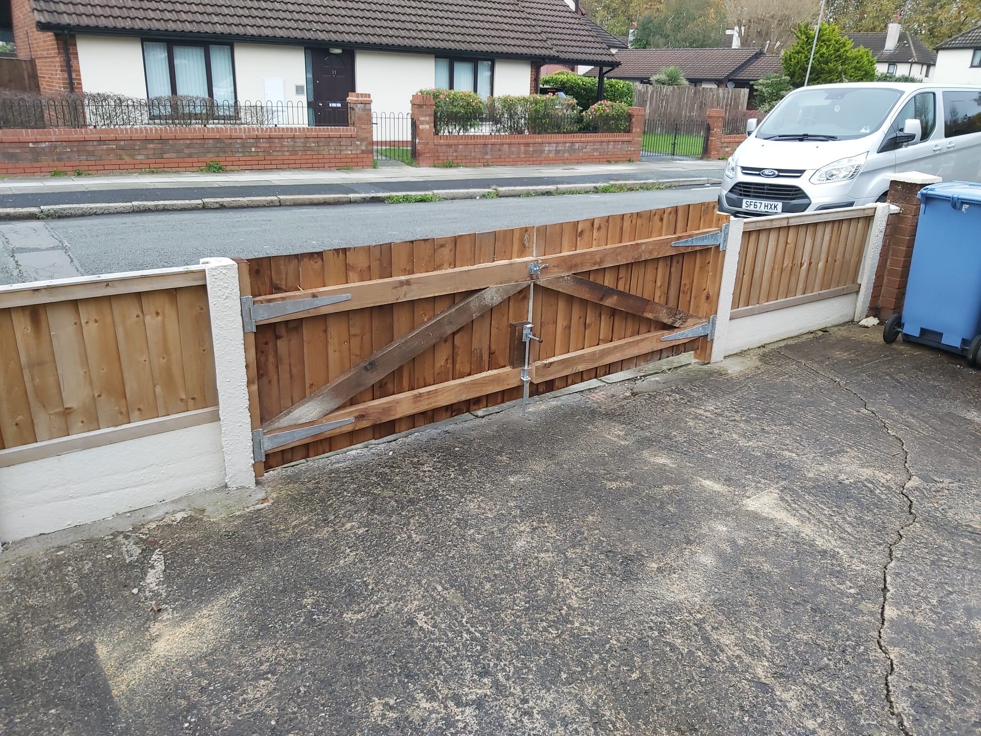 New access gate installed on a communal pathway